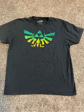 The Legend of Zelda Dark Blue Graphic Tee - White Logo